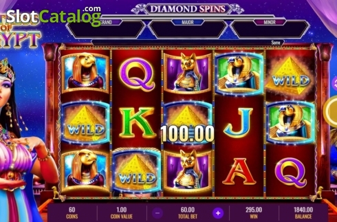 Скрин5. Mistress of Egypt Diamond Spins слот