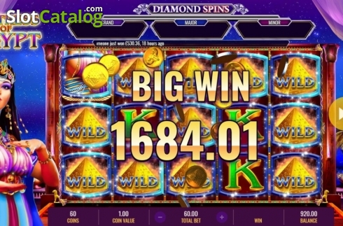 Скрин6. Mistress of Egypt Diamond Spins слот