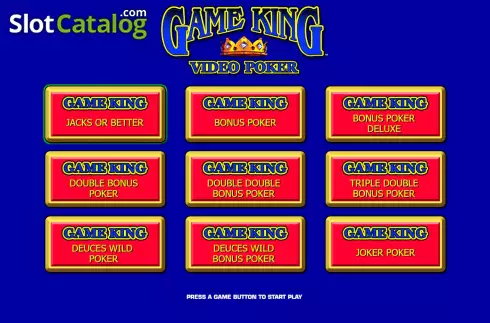 Скрин2. Game King Video Poker слот