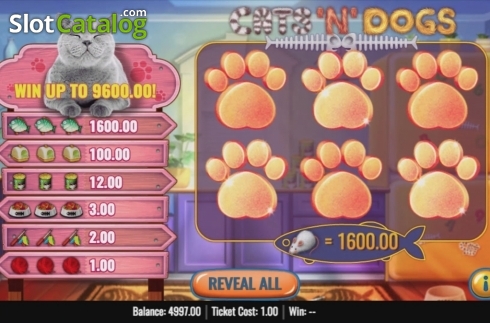Скрин2. Cats 'N' Dogs слот