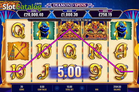 Скрин6. Cleopatra Diamond Spins слот