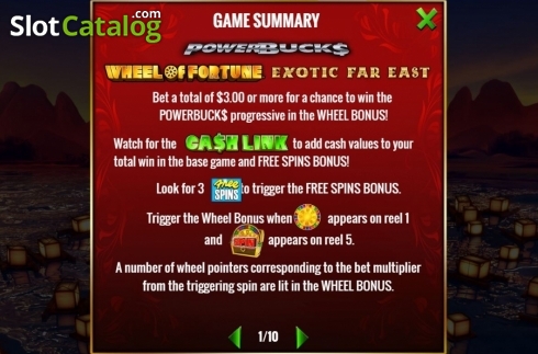 Скрин6. Powerbucks Wheel of Fortune Exotic Far East слот