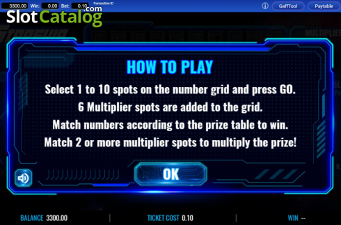 Скрин2. Starship Keno Multiplier слот