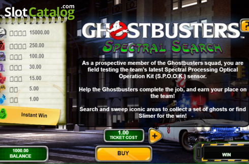 Скрин2. Ghostbusters Spectral Search слот