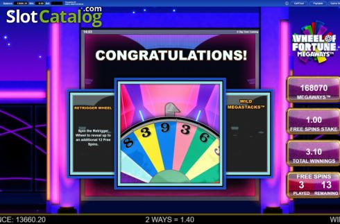 Скрин8. Wheel of Fortune Megaways слот