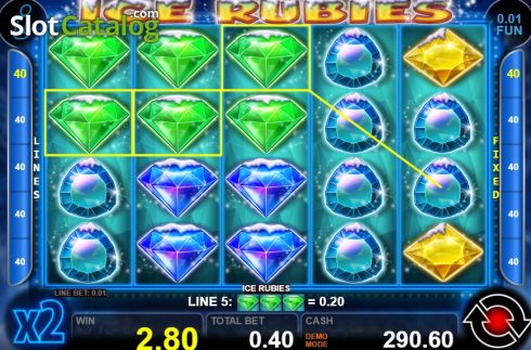 Скрин4. Ice Rubies слот