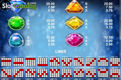 Скрин7. Ice Rubies слот