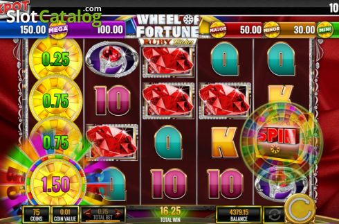 Скрин9. Wheel of Fortune Ruby Riches слот