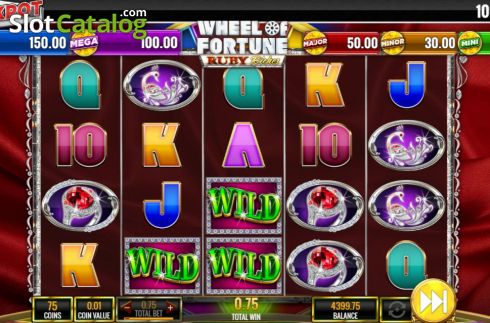 Скрин4. Wheel of Fortune Ruby Riches слот