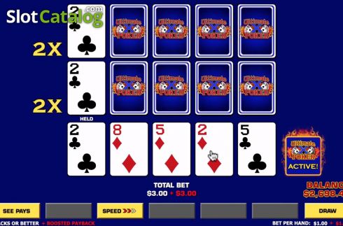 Скрин3. Ultimate X Poker Triple Play слот