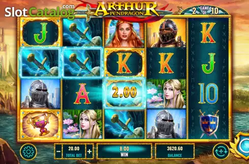 Скрин7. Arthur Pendragon слот