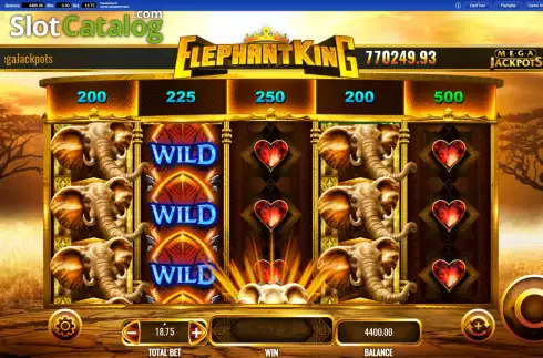Скрин2. Elephant King MegaJackpots слот