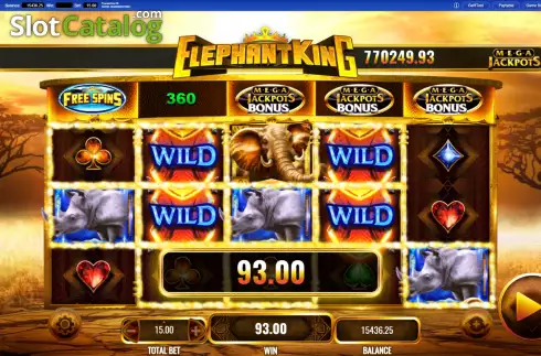 Скрин7. Elephant King MegaJackpots слот