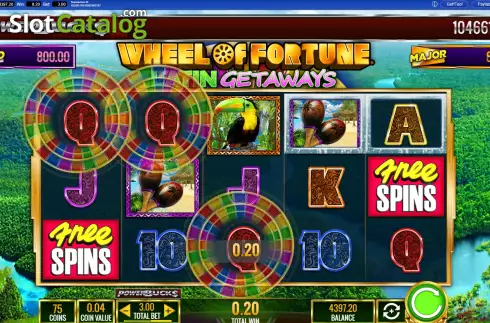 Скрин3. PowerBucks Wheel of Fortune Latin Getaways слот