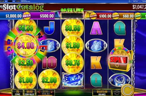 Скрин8. PowerBucks Wheel of Fortune Shimmering Sapphires слот