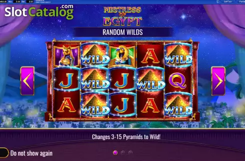 Скрин2. Mistress of Egypt MegaJackpots слот