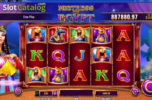 Скрин3. Mistress of Egypt MegaJackpots слот