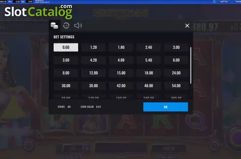 Скрин4. Mistress of Egypt MegaJackpots слот