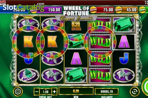 Скрин3. Wheel of Fortune Elegant Emeralds слот
