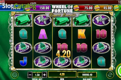 Скрин4. Wheel of Fortune Elegant Emeralds слот