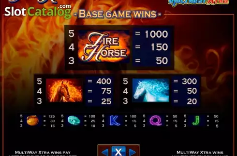 Скрин3. Fire Horse слот
