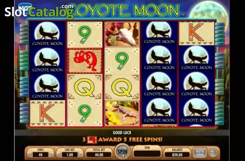 Скрин2. Coyote Moon слот