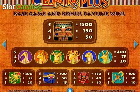 Скрин8. Cleopatra PLUS слот