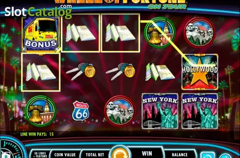 Скрин3. Wheel of Fortune on tour слот