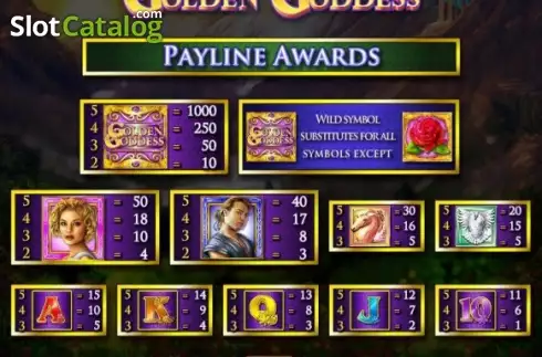 Скрин4. Golden Goddess слот