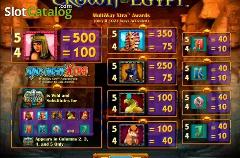 Скрин8. Crown of Egypt слот