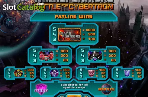 Скрин2. Transformers Battle for Cybertron слот