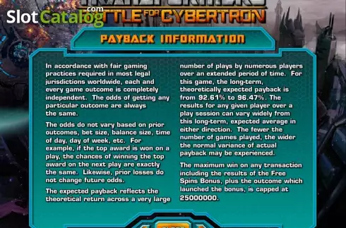 Скрин8. Transformers Battle for Cybertron слот