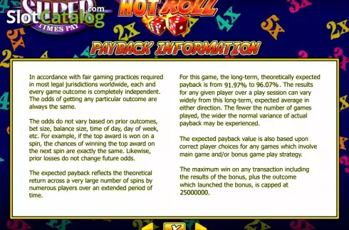 Скрин6. Super Times Pay Hot Roll слот