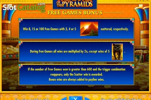Скрин4. Treasures of the Pyramids слот
