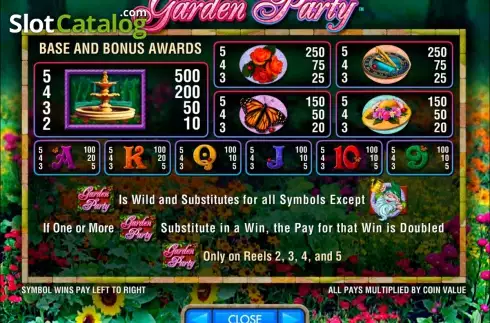 Скрин3. Garden Party слот