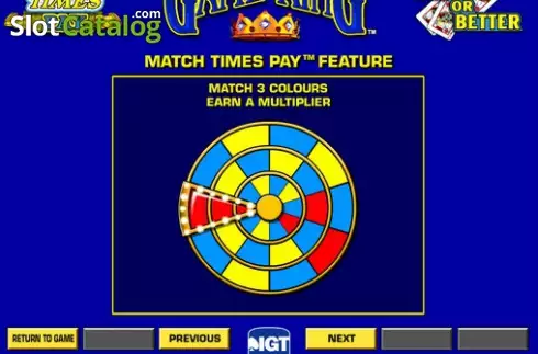 Скрин4. Match Times Pay Jacks or Better слот