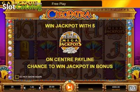 Скрин2. MegaJackpots Cleopatra слот
