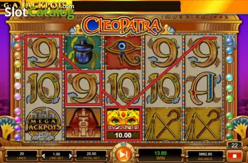 Скрин6. MegaJackpots Cleopatra слот