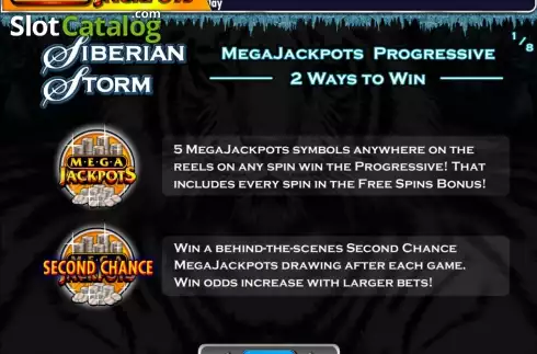 Скрин2. MegaJackpots Siberian Storm слот