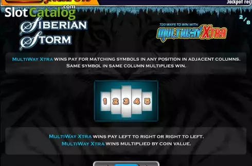 Скрин3. MegaJackpots Siberian Storm слот