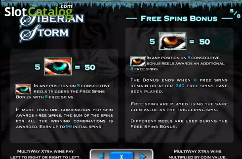 Скрин6. MegaJackpots Siberian Storm слот
