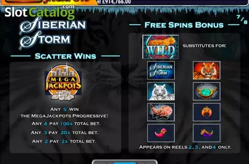Скрин8. MegaJackpots Siberian Storm слот