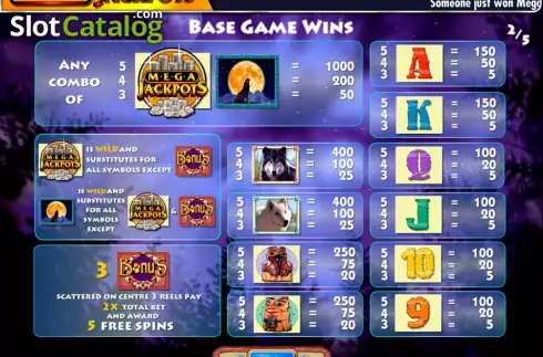 Скрин3. MegaJackpots Wolf Run слот