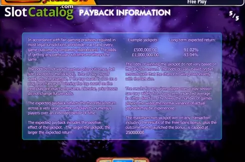 Скрин6. MegaJackpots Wolf Run слот