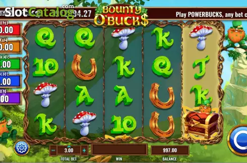 Скрин2. Powerbucks Bounty O'Bucks слот