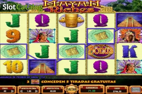 Скрин2. Mayan Riches слот