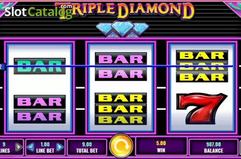 Скрин3. Triple Diamond слот