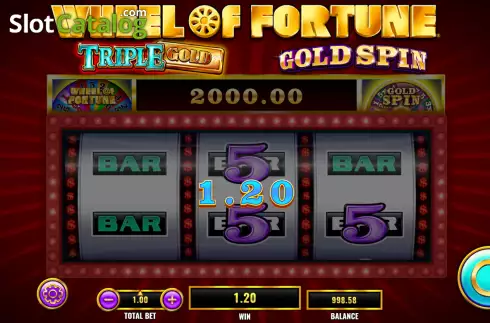 Скрин4. Wheel of Fortune Triple Gold Gold Spin слот