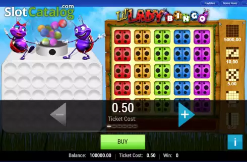 Скрин2. Lil Lady Bingo слот