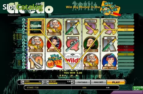 Скрин3. Cluedo (IGT) слот